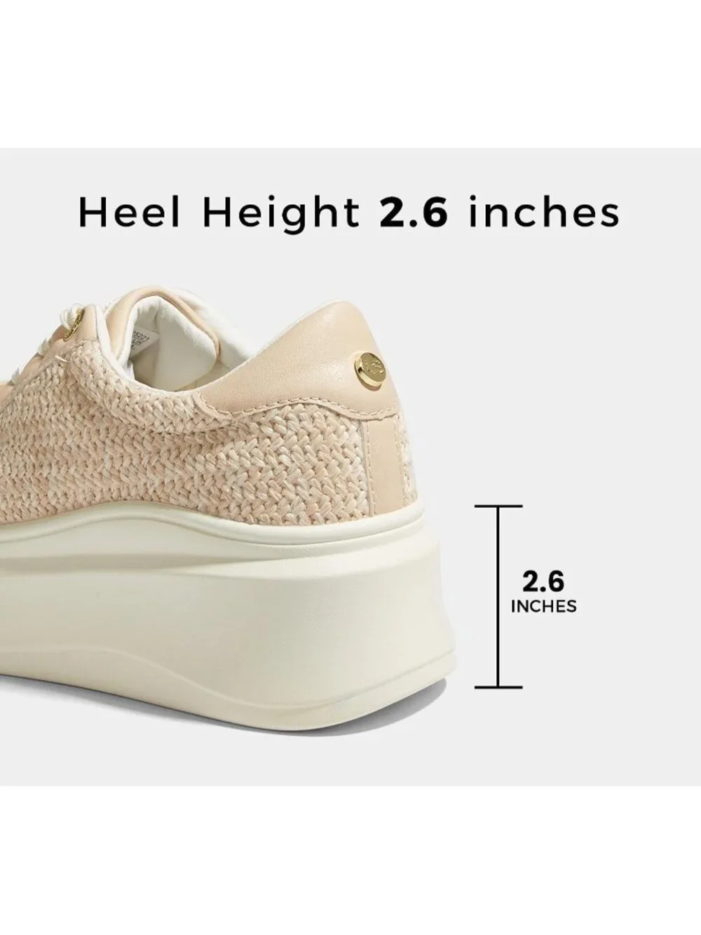 🆕Women's Khaki Platform Fashion Sneakers Classic Low Top Thick Sole Casual